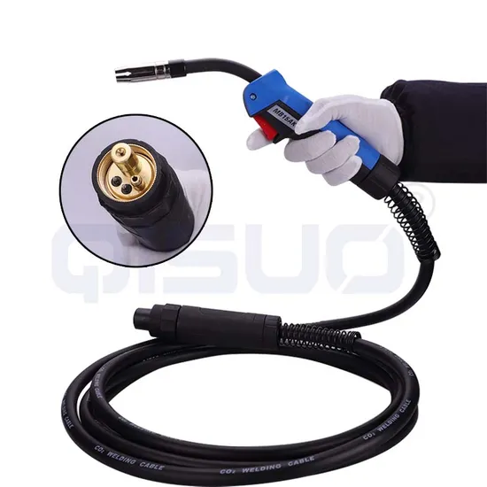 Air-Cooled MIG Welding Torch 15ak Series - Ergonomic Handle with 3m/5m Cable (Euro Connector)