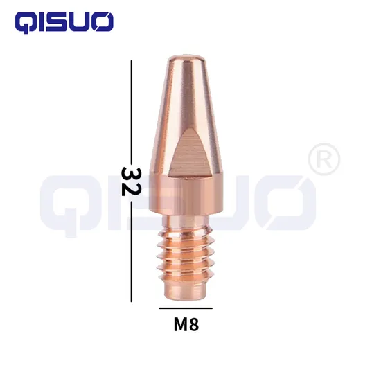 MIG/Mag Contact Tip M6X28/M8X32/M8X35/M10X40 Cucrzr 0.8/1.0/1.2/1.4/1.6/1.2al/1.6al for Fronius Al4000/Aw5000
