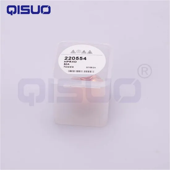 China Plasma Cutting Spare Parts Nozzle 220554 for Hpr130/260/400xd Plasma Cutting Torch