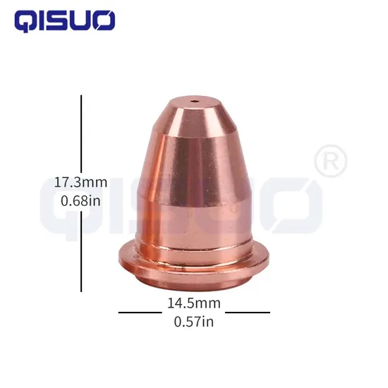 S45 Electrode 0.8mm Nozzle Tip Consumables Pd0116 for Trafimet Plasma Cutter Torch