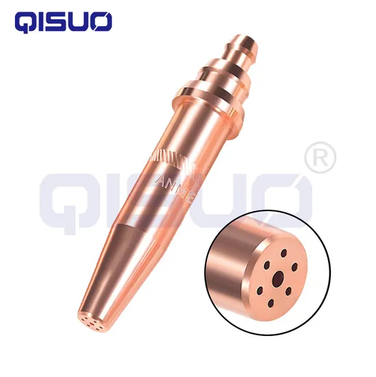 Anme-G02 Acetylene Propane Nozzle, Full Copper Tips, Precision Cutting Tools (1/32, 3/64, 1/16, 1/8)