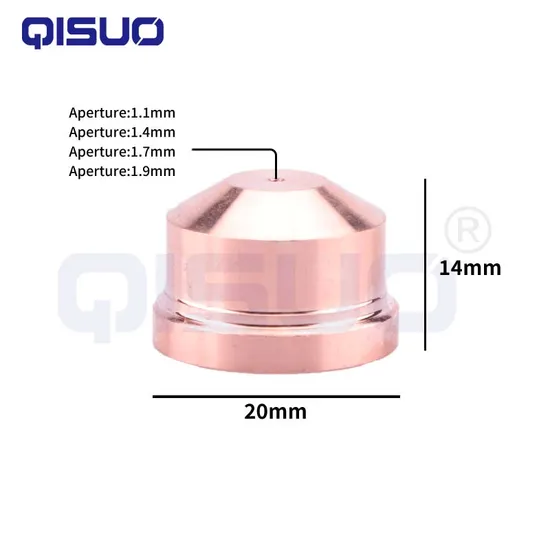 A101 A141 Plasma Nozzle 1.7mm 1.4mm 1.1mm Plasma Cutter Torch Consumables for Trafimet Plasma Cutting Torch