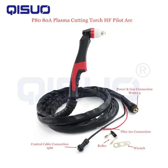 P80 Plasma Cutting Torch Hand Torch with 5m 7.5m 10m Cable