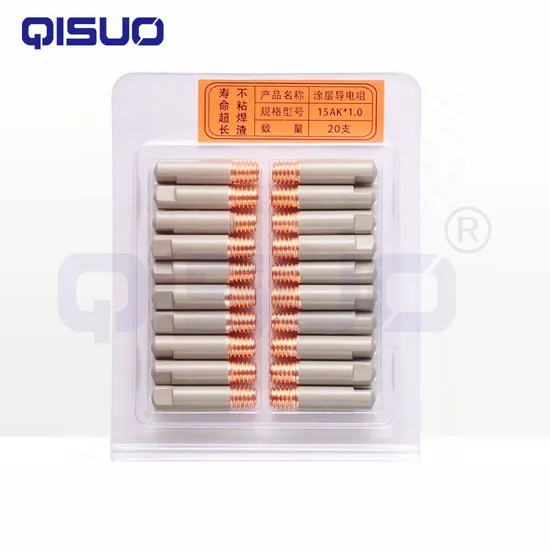 MIG Gun Replacement Kit - 14ak-15ak Contact Tip & Nozzle Set (0.8mm/1.0mm Copper) for Welding Consumables