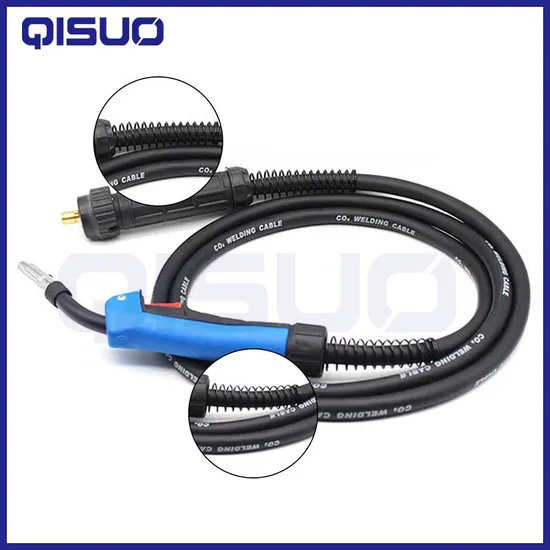 15ak MIG CO2 Welding Torch with 3m/4m/8m Cable 3meter Euro Complete Gun