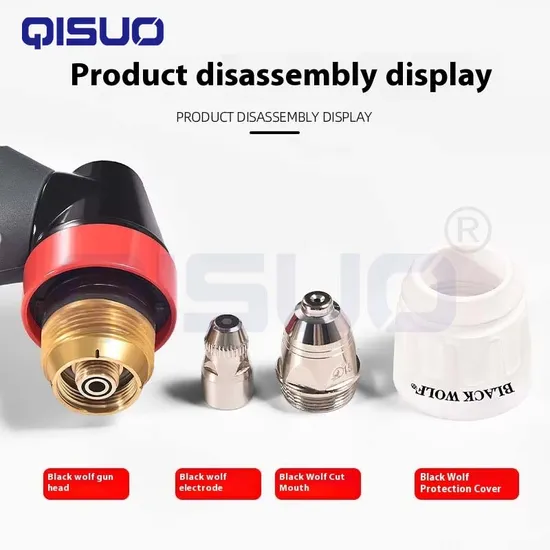 Original Black Wolf P80 Plasma Cutting Torch Lgk100A Welding Gun for Hand Use 5m 8m 10m 15m 20m