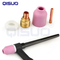 Wp9 TIG Welding Torch Consumable, TIG Torch Gas Diffuser, Ceramic Nozzle with Mesh Screen, Gas Guide