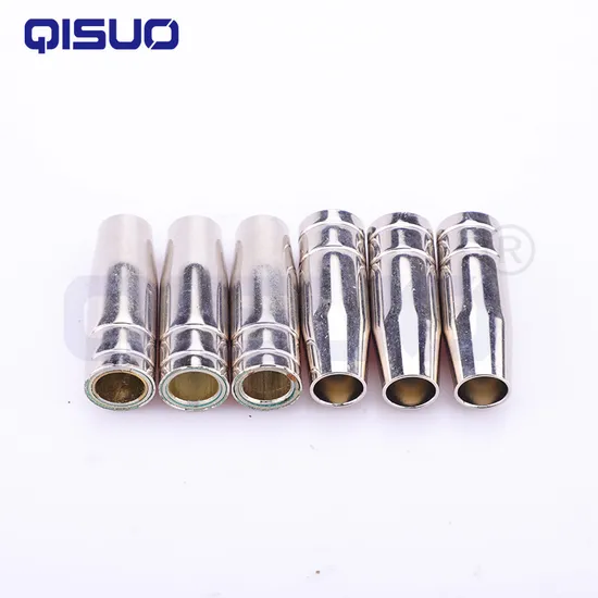 Mag/MIG Conductive Brass Gas Nozzle for 15ak Welding Torch High-Quality Welding Tips