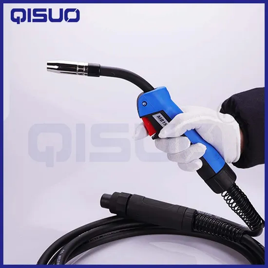 Industrial Precision Edition15ak Air-Cooled MIG Welding Torch - 350A Ergonomic Handle, 5m Cable W/Euro Dinse Connector (CE/UKCA)