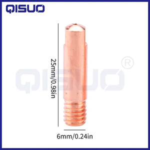 Technical Precision15ak Series MIG Consumables Kit - Copper Contact Tip + Gas Diffuser & Nozzle (0.8-1.2mm) - Fits Panasonic/OTC Guns