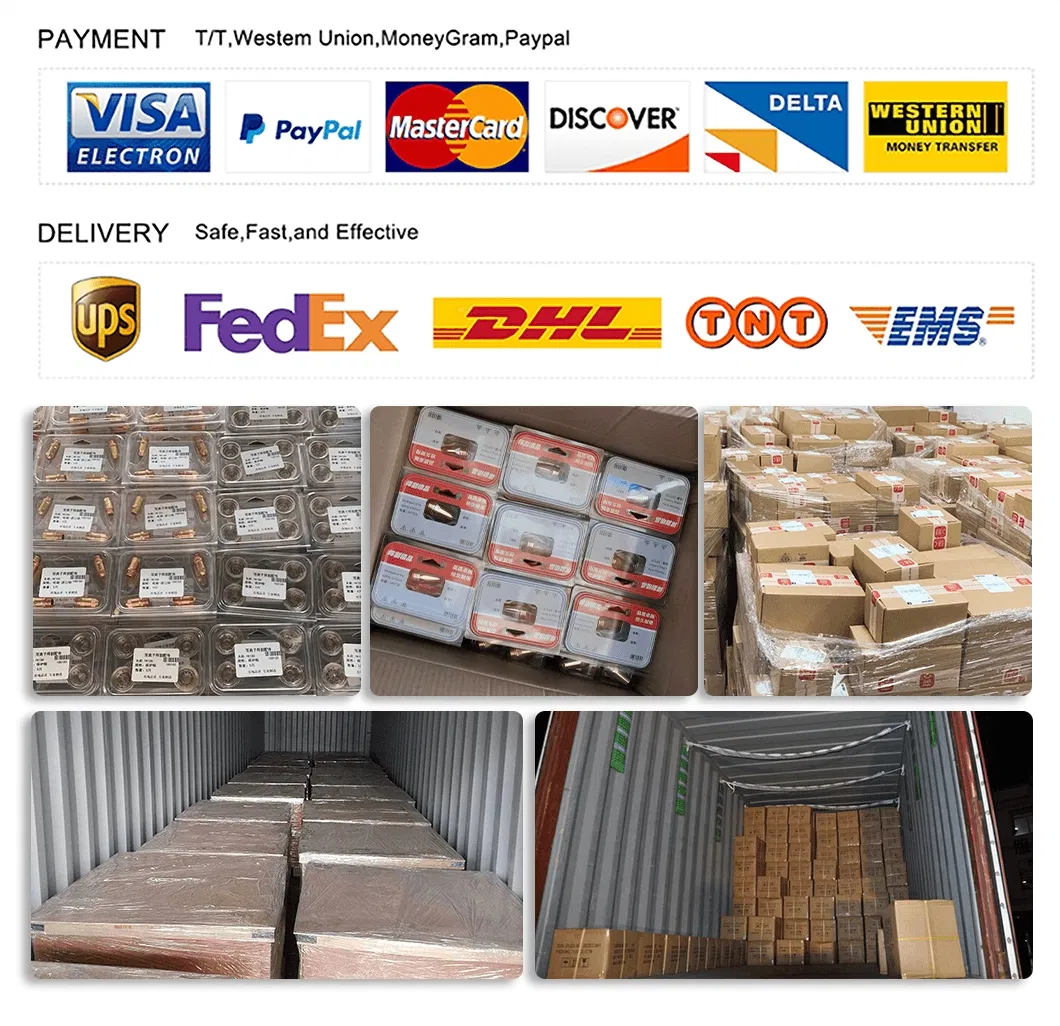 Mag/MIG Conductive Gas Nozzle for 15ak Welding Torch High-Quality Welding Tips Copper