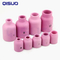 Wp9 TIG Welding Torch Consumable, TIG Torch Gas Diffuser, Ceramic Nozzle with Mesh Screen, Gas Guide