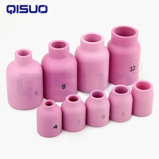 Wp9 TIG Welding Torch Consumable, TIG Torch Gas Diffuser, Ceramic Nozzle with Mesh Screen, Gas Guide
