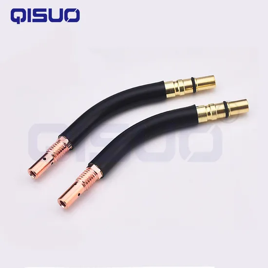 200A 350A 500A Swan Neck Carbon Dioxide MIG Mag Welder Welding Torch Elbow Copper Brass Gas Shielded M6*45