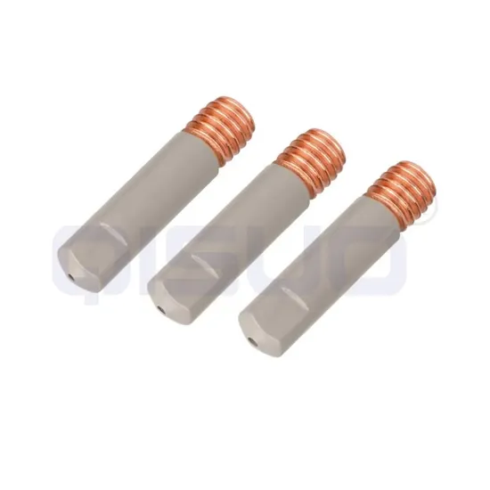 14ak-15ak MIG Welding Chrome Zirconium Contact Tip & Nozzle Kit (0.8mm/1.0mm) - Compatible with Panasonic/OTC Daihen Guns