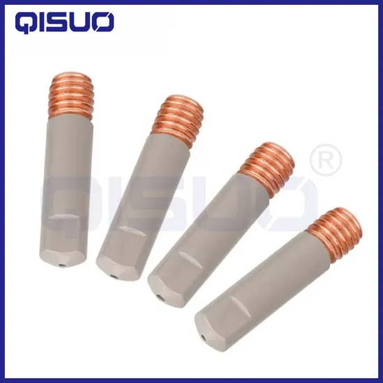 MIG Gun Replacement Kit - 14ak-15ak Contact Tip & Nozzle Set (0.8mm/1.0mm Copper) for Welding Consumables
