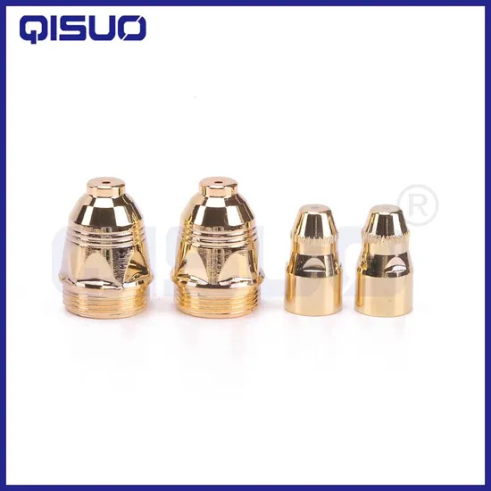 P80 Air Plasma Consumables Golden CNC Cutting Machine Plasma Cutter Nozzle Hafnium Electrode