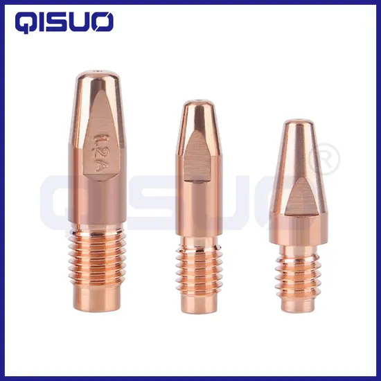 MIG/Mag Contact Tip M6X28/M8X32/M8X35/M10X40 Cucrzr 0.8/1.0/1.2/1.4/1.6/1.2al/1.6al for Fronius Al4000/Aw5000