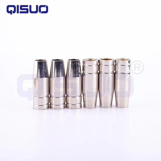 Mag/MIG Conductive Gas Nozzle for 15ak Welding Torch High-Quality Welding Tips Copper