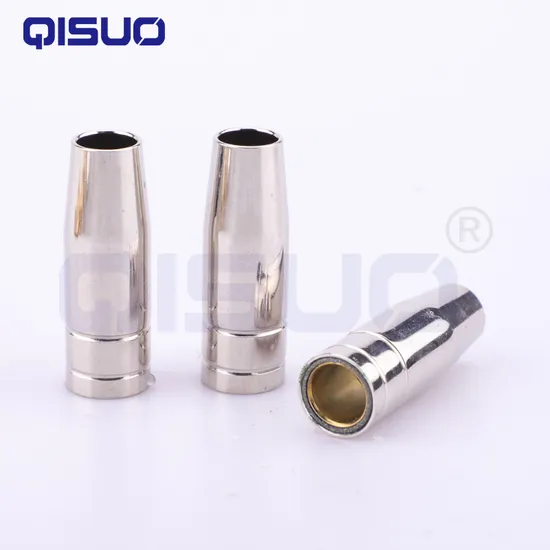 Mag/MIG Conductive Brass Gas Nozzle for 15ak Welding Torch High-Quality Welding Tips