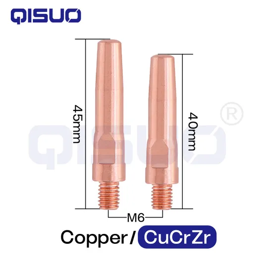 MIG/Mag Cucrzr Contact Tip M6X40/M6X45 for Pana Type 0.6/0.8/1.0/12