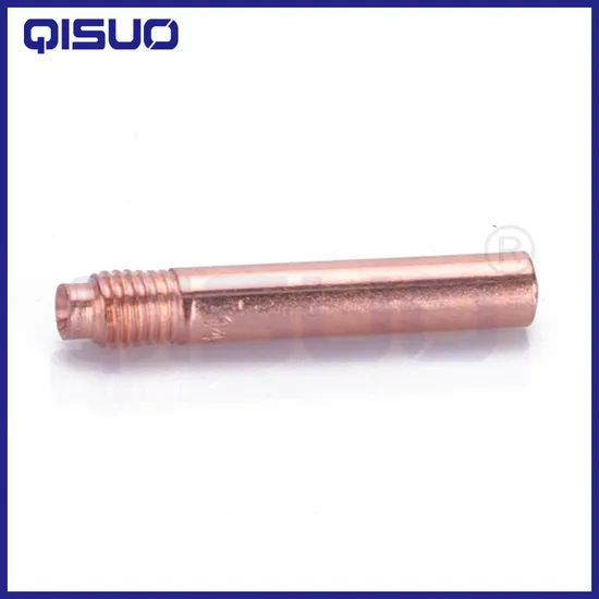 Small Diameter 14-45 Brass Contact Tip Nozzle TIG Welding Process Consumables for Torch Application