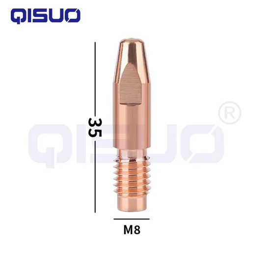 MIG/Mag Contact Tip M6X28/M8X32/M8X35/M10X40 Cucrzr 0.8/1.0/1.2/1.4/1.6/1.2al/1.6al for Fronius Al4000/Aw5000