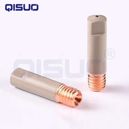 MIG Gun Replacement Kit - 14ak-15ak Contact Tip & Nozzle Set (0.8mm/1.0mm Copper) for Welding Consumables